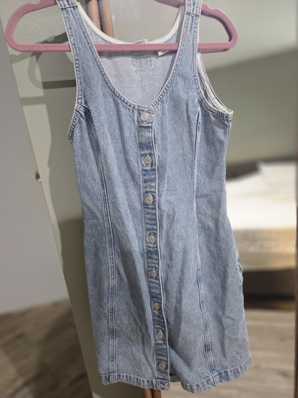 Levi's Light Blue Denim Button-Front Girls Dress